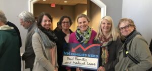 NHWF staff advocating for paid family leave