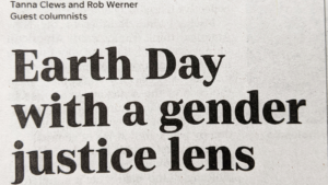 earth day with a gender justice lens
