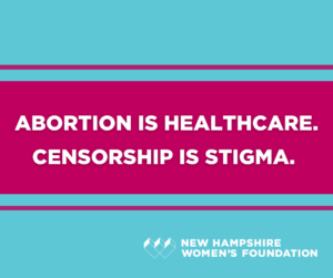 To the Music Hall. Abortion is healthcare. Censorship is stigma.